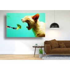 Tablou Canvas Animale Craiova -  Brocolli felin- Persona Design