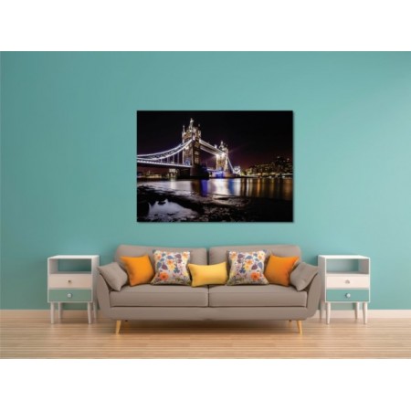 Tablou canvas Podul Londrei noaptea - Persona Design