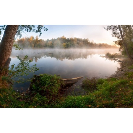 Fototapet Natura Personalizat - Lacul din padure
